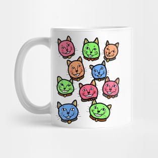 Happy Cheery Smiling Cats Mug